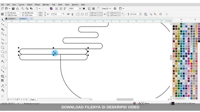 MEMBUAT EFEK MOTIF SPLASH | BELAJAR CORELDRAW смотреть онлайн