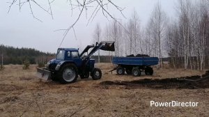 Грузим грунт на МТЗ-82