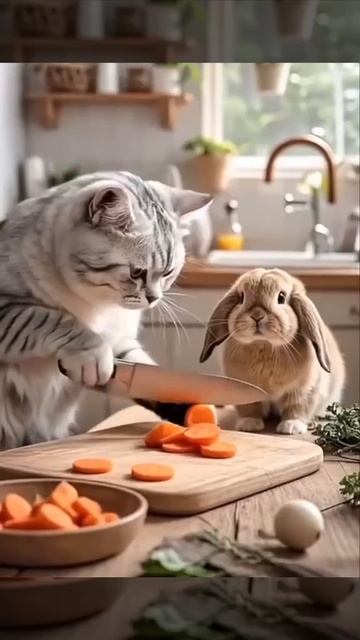 маленький котёнок заботится о своём лучшем друге смотреть онлайн