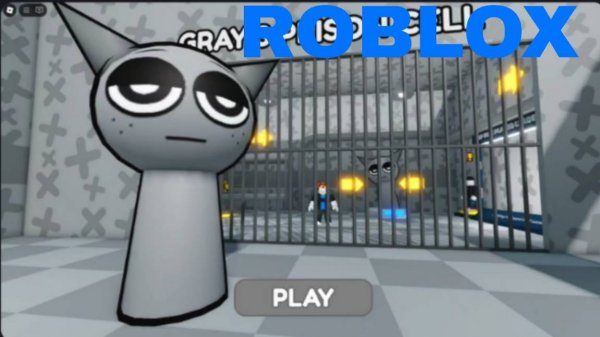 СЕРЫЙ СПРУНКИ(SPRUNKI) в PRISON RUN! Obby в РОБЛОКС