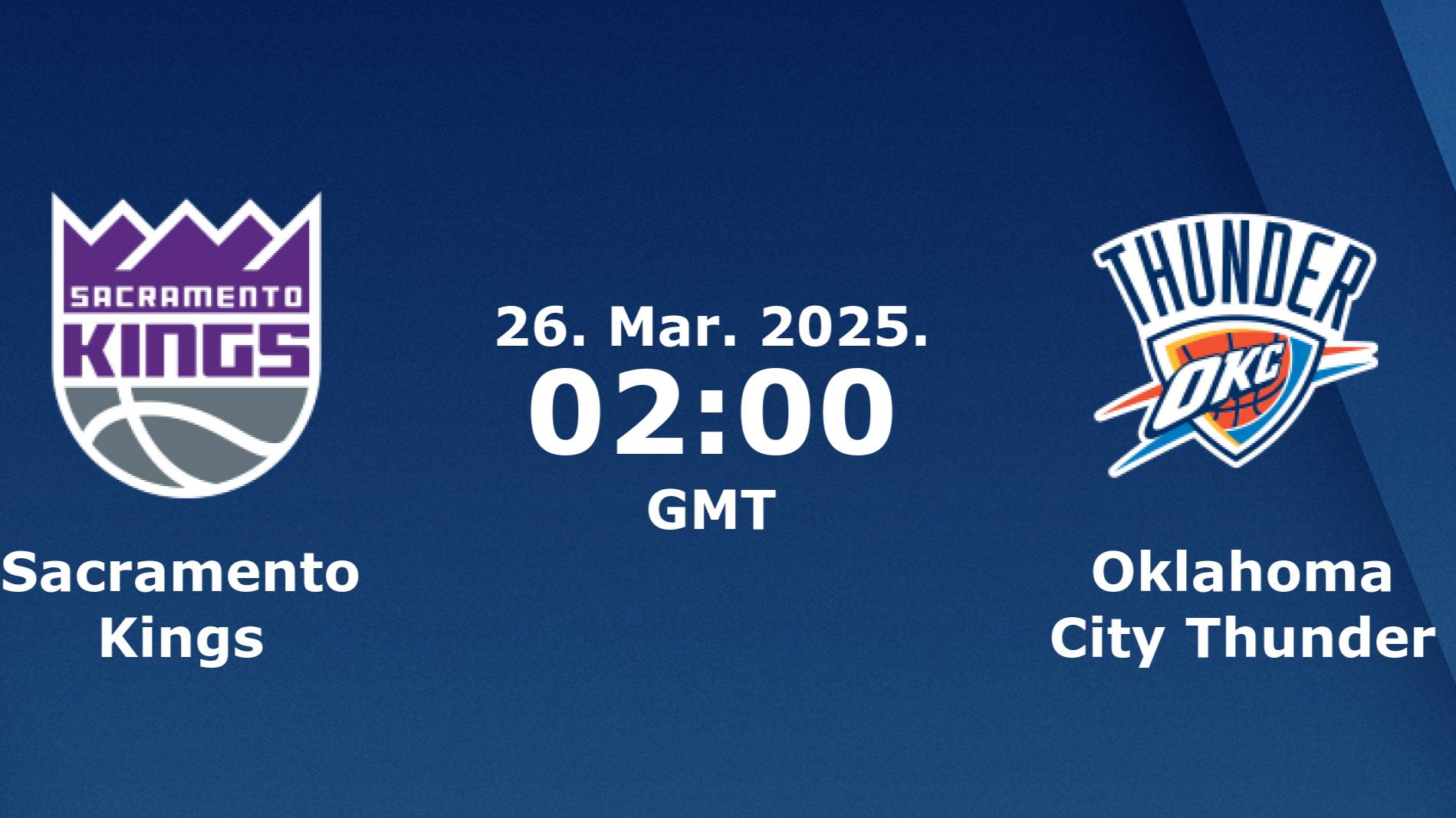 25.03.2025 | Сакраменто Кингз — Оклахома-Сити Тандер | Kings At Thunder