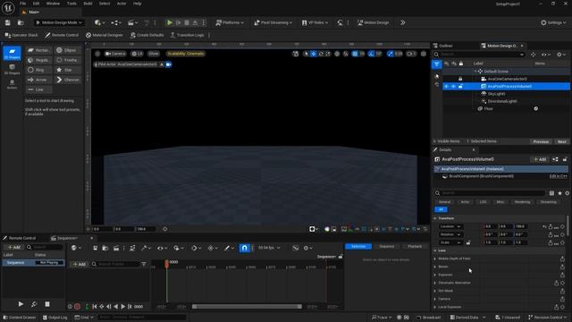 1 Unreal Engine Motion Design Project Set Up