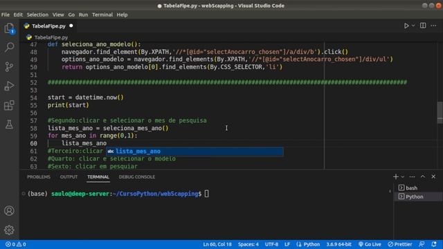 Python - Tabela Fipe - 0111 - Primeiro Loop смотреть онлайн