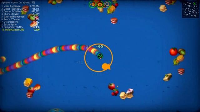 Червячная Зона.Прожорливый червячок. Android game смотреть онлайн