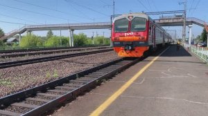 Поездка на электропоезде глазами пассажира из окна электрички "Курагино - Кошурниково" | Сибирь