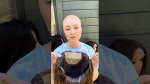 Полусистема с имитацией что делать с сеткой ? Как одеть парик ? #купитьпарик #алопеция #hair #втоп