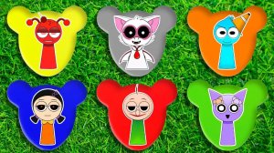 КУБИКИ СПРУНКИ! Какой персонаж Спрунки выйдет из цилиндра, КРАСНЫЙ, X WenDa 💖Поделки из бум