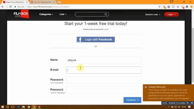 طريقة إنشاء حساب FILMBOX مدفوع смотреть онлайн