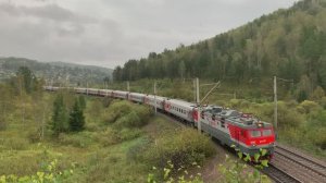 Поезда России - сплотка и много пассажирских и грузовых поездов РЖД | Железная дорога