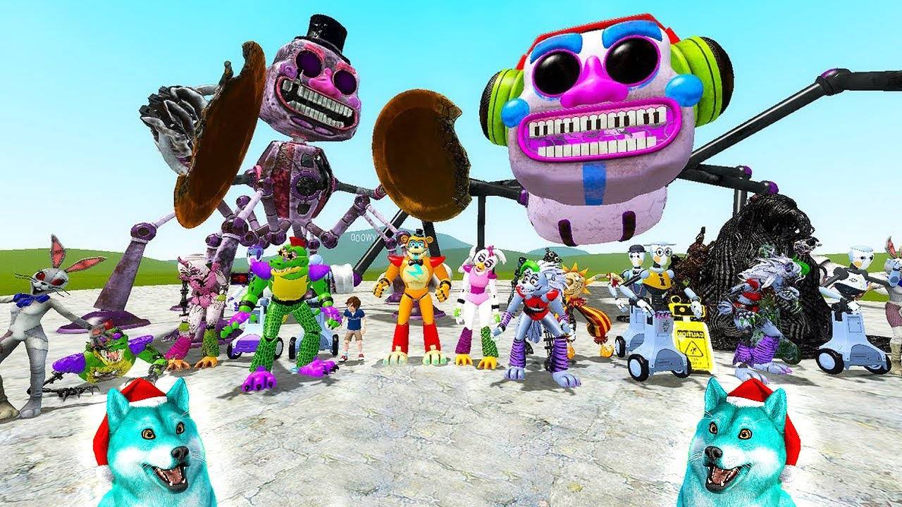 Я играю за всех аниматроников fnaf security breach в гаррис мод! Пять ночей с Фредди смотреть онлайн