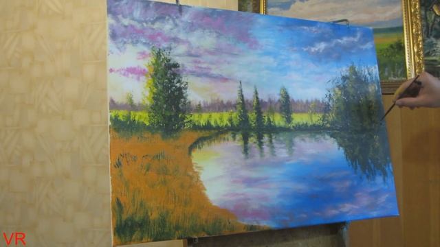 После дождя! Пишем акрилом#Vitali painting! смотреть онлайн
