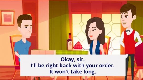 English Conversation Practice At the restaurant