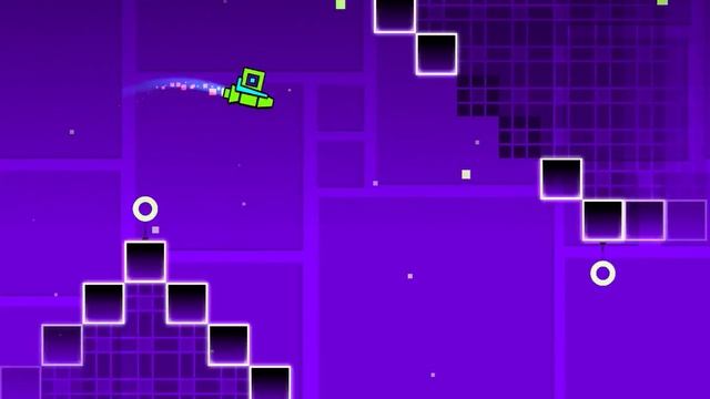 Прохождение второго уровня в игре Geometry Dash смотреть онлайн