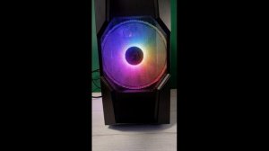 Корпус ARDOR GAMING Turbo T1  демонстрация подсветки штатных кулеров