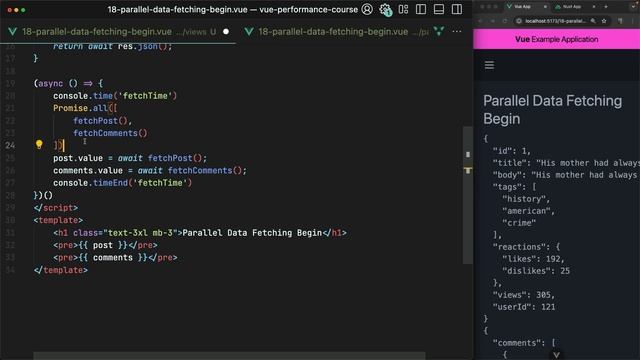 18 - How to Fetch Data in Parallel in Vue смотреть онлайн