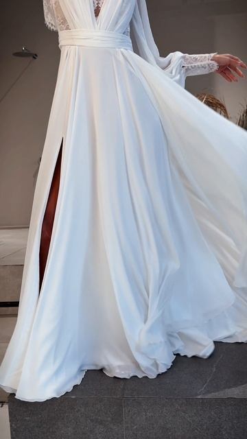 Свадебное платье Лайл из шифоновой коллекции от бренда Gabbiano