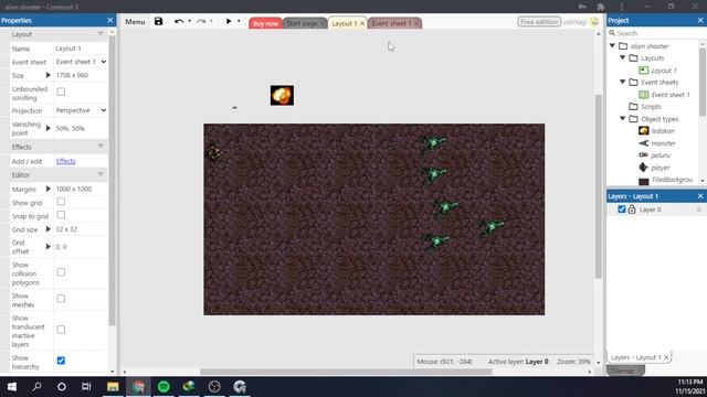 Tutorial Construct 3 #Membuat Game Alien Shooter Part1 смотреть онлайн