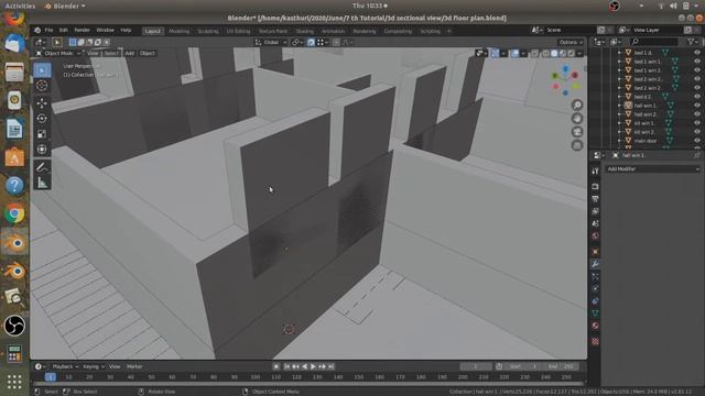 Modeling 3D sectional view in Blender - Part 1 смотреть онлайн