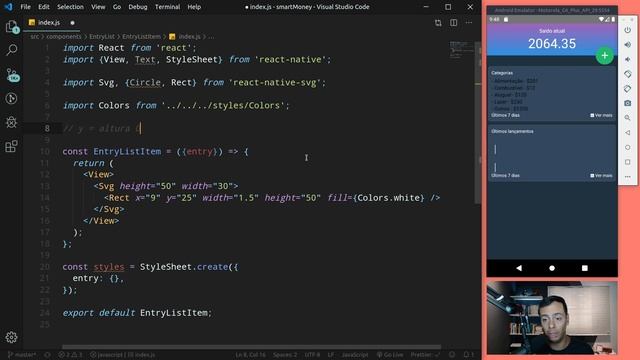 React Native - SmartMoney - 0708 - Estilizando a página Main - EntryList - Parte 2 смотреть онлайн