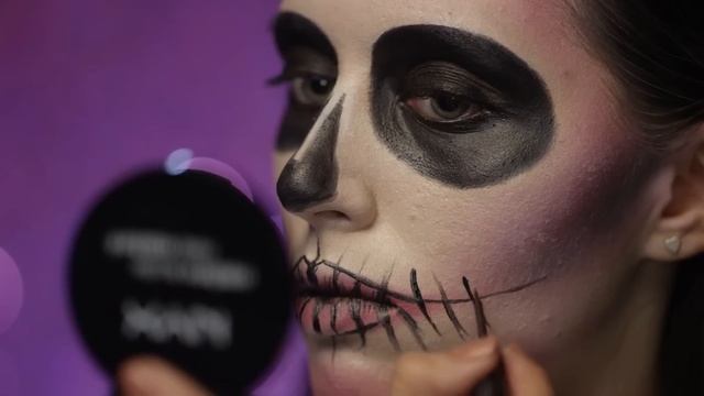 Halloween Special׃ DIY makeup tutorial «Sugar Skull⁄Сахарный череп» смотреть онлайн