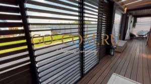 Уличные поворотные жалюзи для террасы раздвижные