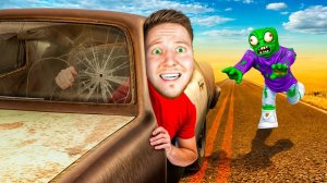24 Часа в Пустыне с ЗОМБИ на Тачке в Roblox..