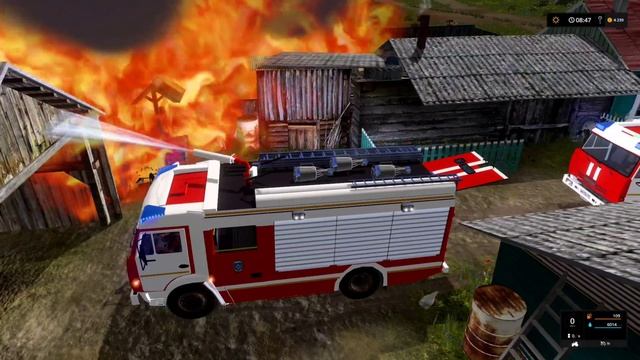 ✅ПОЖАР НА КУРАЕ! ЗАГОРЕЛСЯ ДОМ! FARMING SIMULATOR 17 смотреть онлайн