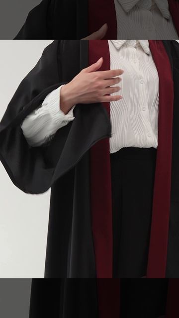 Комплект выпускника Оксфорд  - вишневая полоса