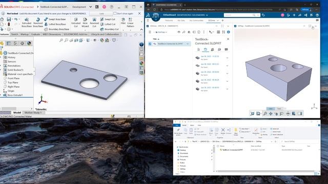SOLIDWORKS Makers Model Versions using 3DDRIVE смотреть онлайн