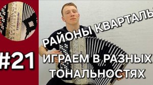 Урок 21. Баян с нуля.  Перемещение мелодий, песен в другие тональности. Районы кварталы группа Звери