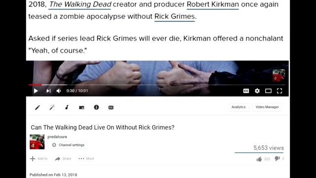 My Thoughts On Andrew Lincoln Leaving The Walking Dead смотреть онлайн