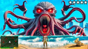 УЖАСНЫЙ КРАКЕН ПРОБУДИЛСЯ! НАШЕЛ МОНСТРА ГЛУБИНЫ В ГТА 5! КРАКЕН ОБЗОР МОДА В GTA 5 ОНЛАЙН МОДЫ