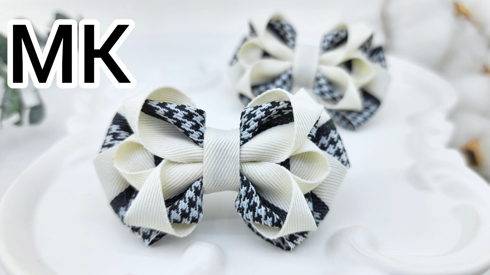 Бантики своими  руками, Школьные  бантики, Бантики из лент, Канзаши бантики,  Белые бантики,