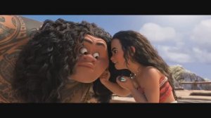 Моана доплыла да острова Мауи и песня Мауи Спасибо  отрывок