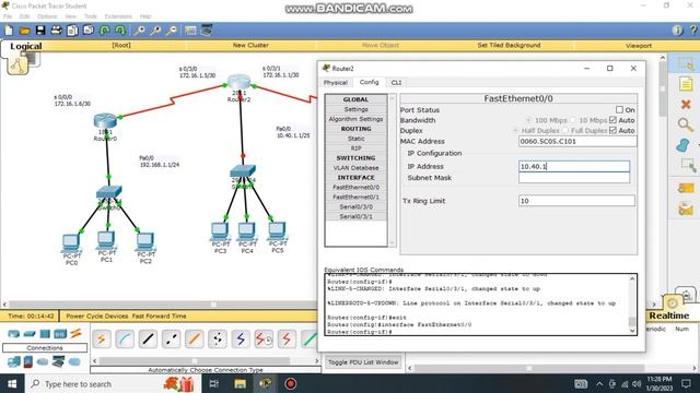 Routing Static 3 router, 3 switch, 9 pc смотреть онлайн