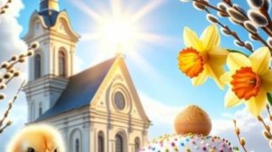 Трогательное поздравление с Пасхой! 🕊️ Христос Воскресе! Красивая музыкальная открытка