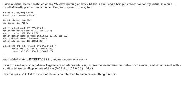 Unix & Linux: How to use isc-dhcp-server in place of router dhcp? смотреть онлайн