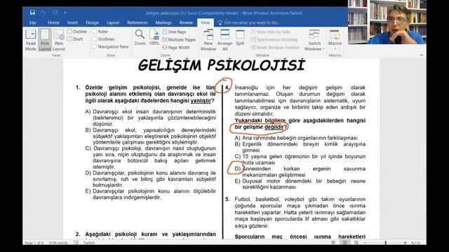 GELİŞİM PSİKOLOJİSİ 46 DENEME 1 BÖLÜM 2 смотреть онлайн