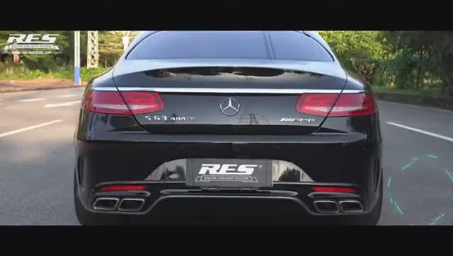 Управляемая выхлопная система RES-EXHAUST для Mercedes-Benz (C217) S63 AMG 5.5T Coupe 2014-2018