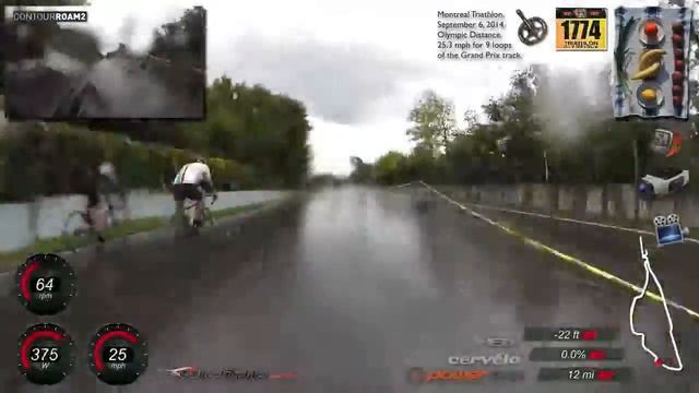 Montreal Triathlon - Bike leg in 2:00 (about 750 mph) смотреть онлайн