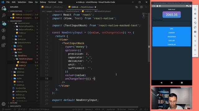 React Native - SmartMoney - 0710 - Estilizando a página NewEntry - NewEntryInput - Parte 1 смотреть онлайн