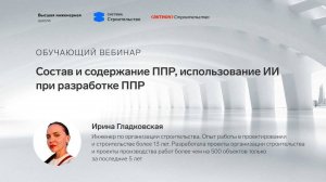 Состав и содержание ППР, использование ИИ при разработке ППР