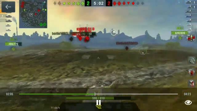World Of Tanks. Blitz. Порт. Т-25. Снял 5. Получил первый класс. смотреть онлайн