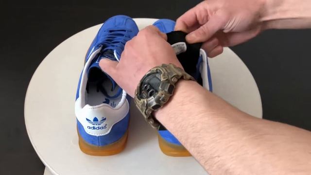 Adidas Gazelle Light Blue White Men смотреть онлайн
