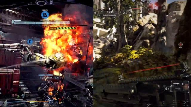 Titanfall vs Killzone Shadow Fall - Side By Side Gameplay, Graphics or Content смотреть онлайн