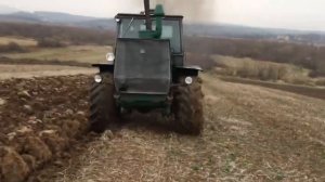 тяжелая пахота трактор хтз т 150
