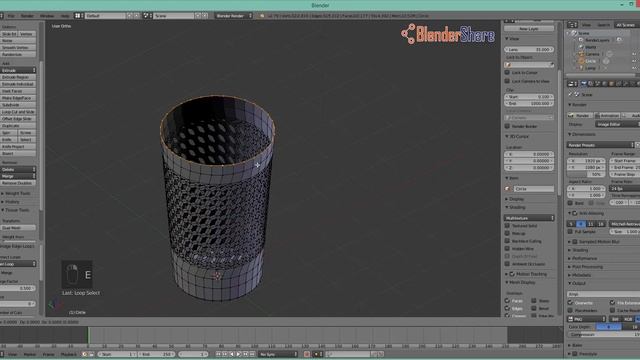 Quick Modeling A Trash Can in Blender 2.79 смотреть онлайн