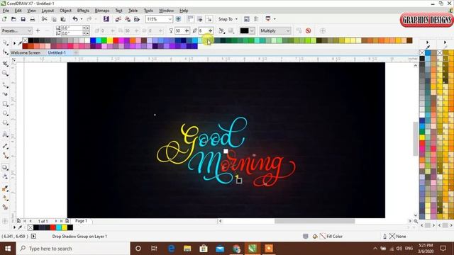 Coreldraw x7 Tutorial - Beautiful Neon Sign Effect in coreldraw by Graphics Designs смотреть онлайн