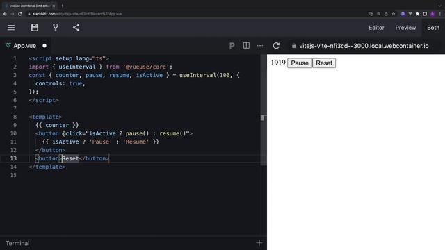01-useInterval and useIntervalFn in VueUse смотреть онлайн