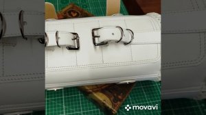 Кофр .(батон). для мотоцикла на вилку только кожа.